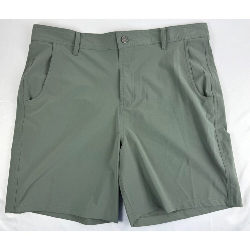 Free Fly Shorts Men's 36 Chino Hybrid Performance Shorts Green 8" Inseam